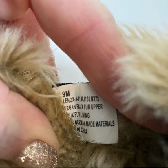 Jeep J41 Slip on Vegan Leather Fur Lined Shoes Like Shearling Women's size 9 - Picture 9 of 10